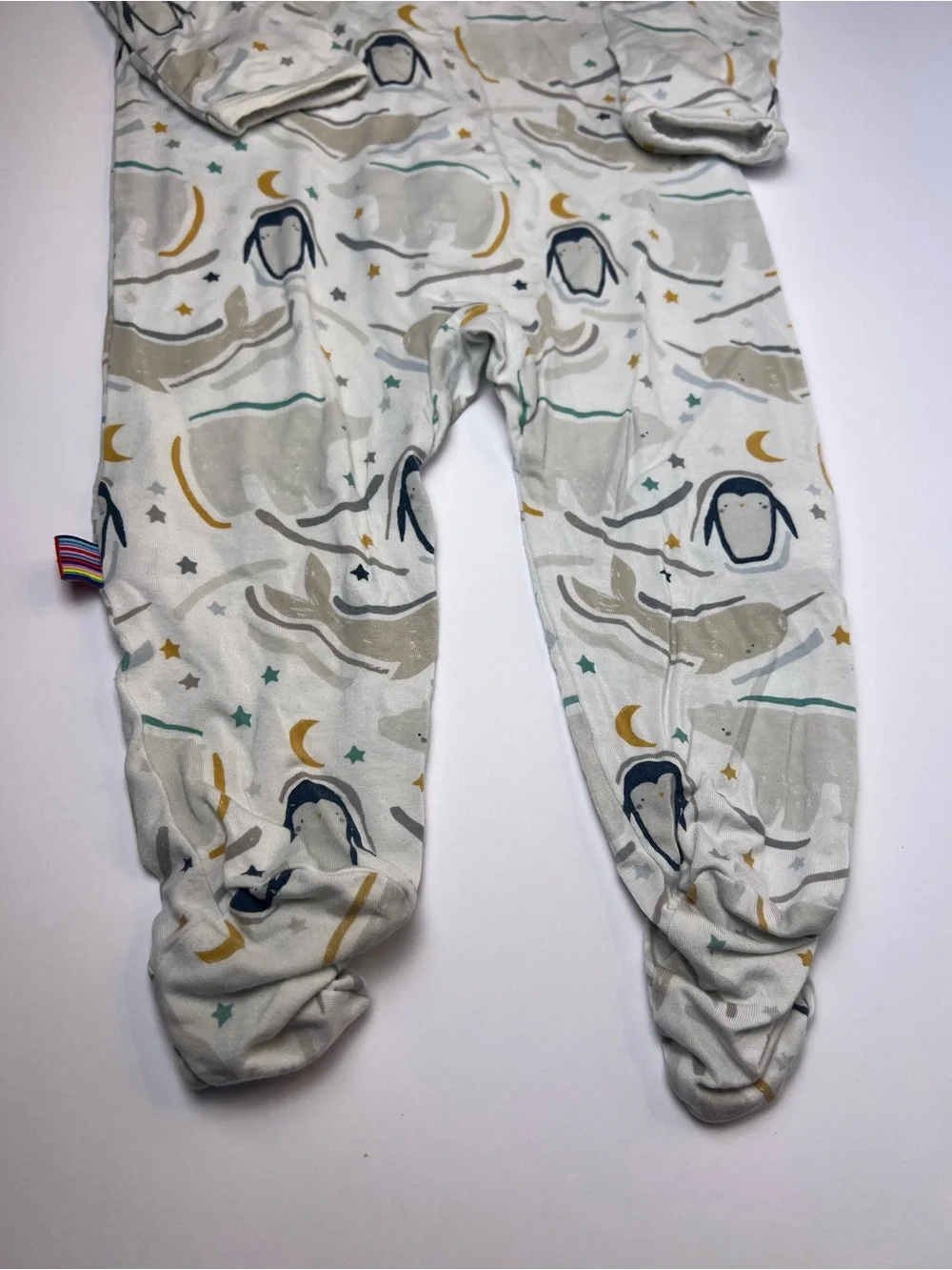 Lot of 2 Magnetic Me Modal Footie Pajamas Size 3-6 Months